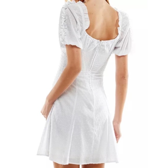 City Studios Juniors' Ruffled Swiss-Dot Dress (11) - Picture 16 of 16